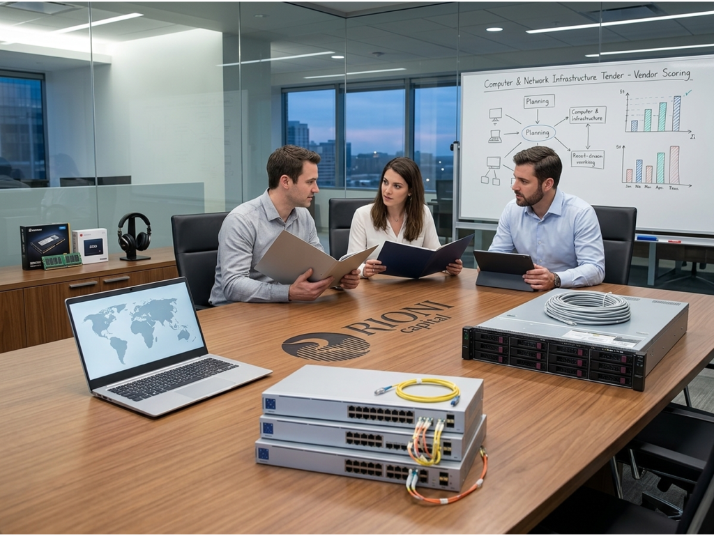 Rioni Capital LLC announces a tender for the purchase of computer and network equipment.