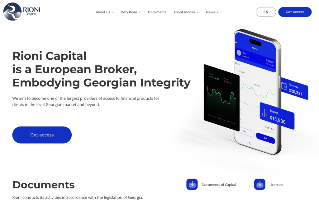 Rioni Capital LLC's beta website has launched